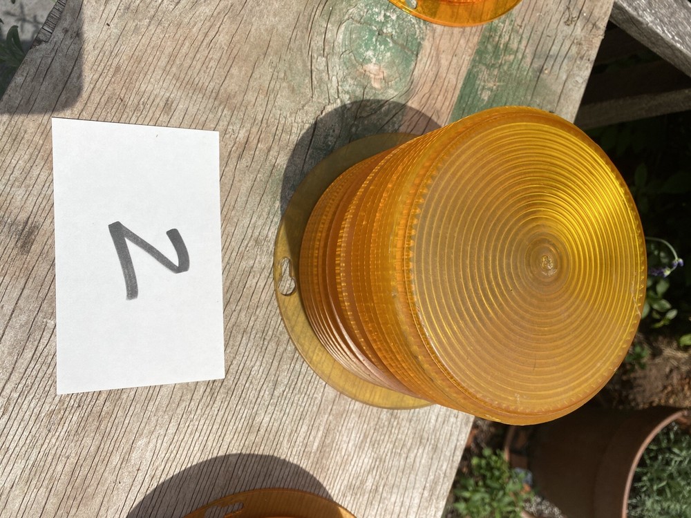 Mallimar 202A Strobe Light Lenses. 3 available. All great shape.