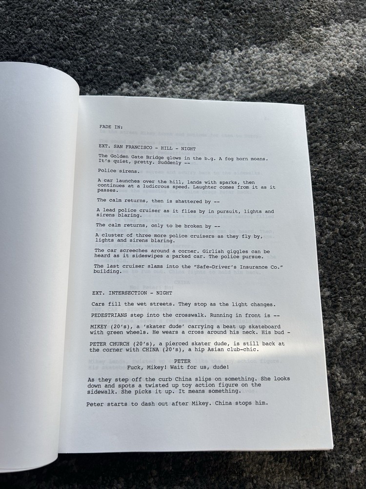 Justin Time Rare Original Script John Stancari Hard To Find