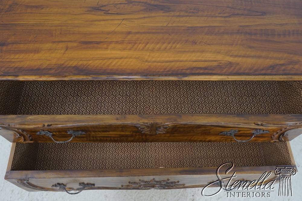 L69676: Vintage Italian Continental 2 Drawer Commode Server