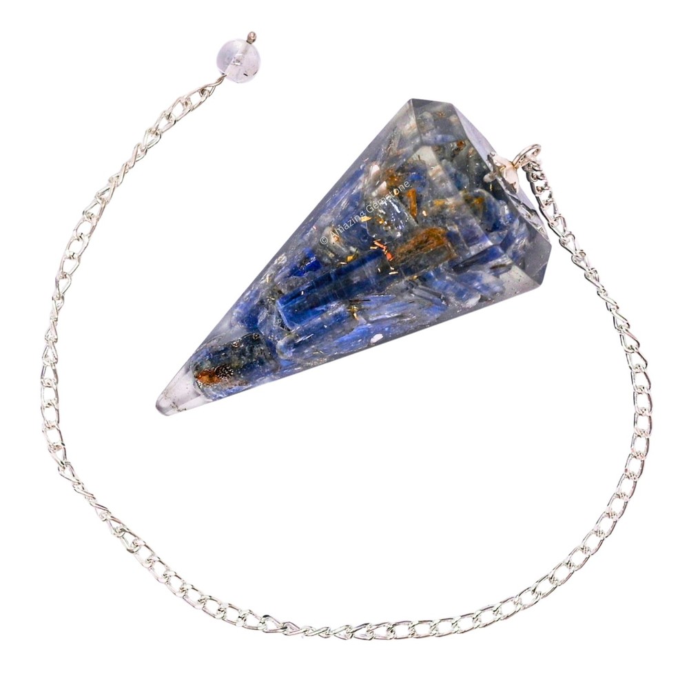 Kyanite Orgone Crystal Pendulums