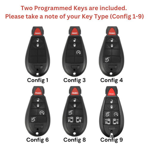 Dodge Grand Caravan WIN Module Wireless Ignition Node -Programmed w/Keys