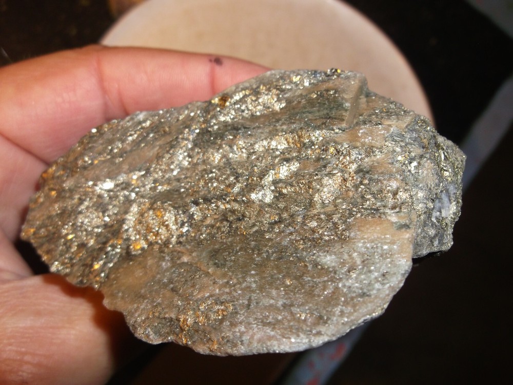 Gold, silver, copper, 357 grams samples ,ore high grade .
