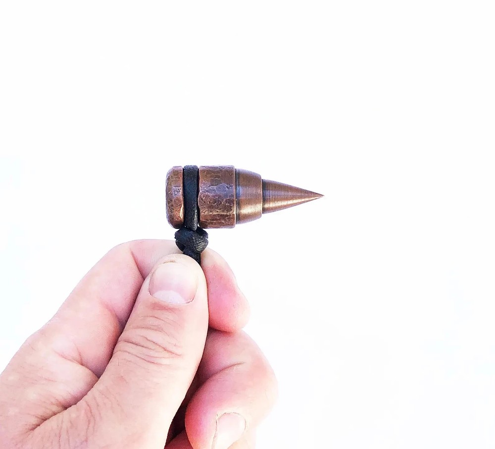 Copper Marlin Spike – Handmade Solid Ropework Fid Tool – Nautical EDC Gift