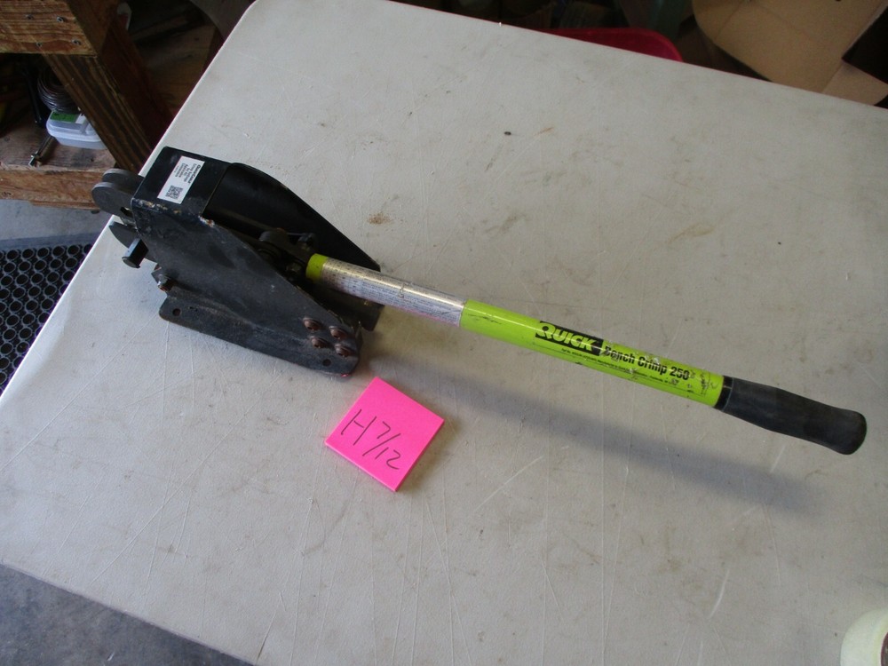 Used Quick Bench Crimp 250, Bent Mount-Fixable, for Electrical Crimping