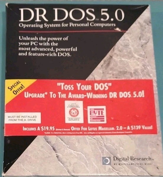 Vtg DR Dos 5.0 Operating System  Personal Computers 1990 Digital Research