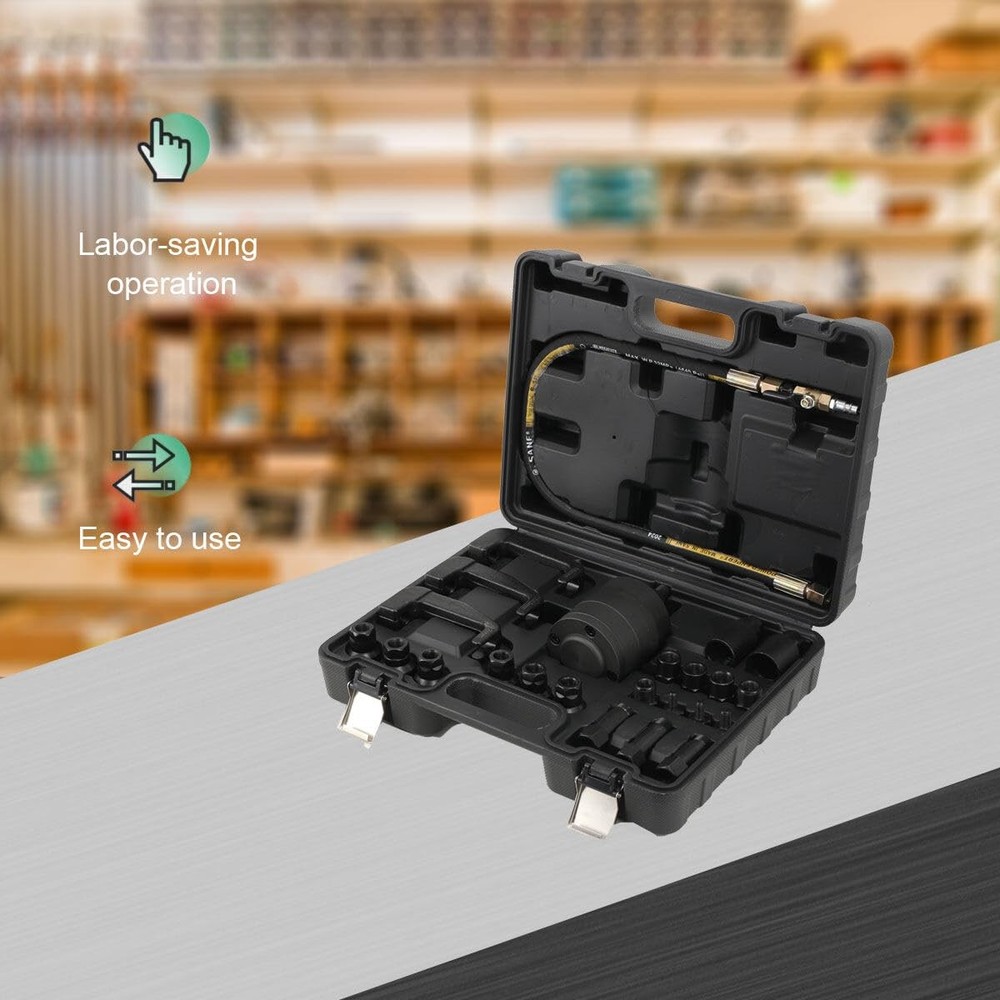 Pneumatic Diesel Injector Puller with 19 Adapters 72-116PSI