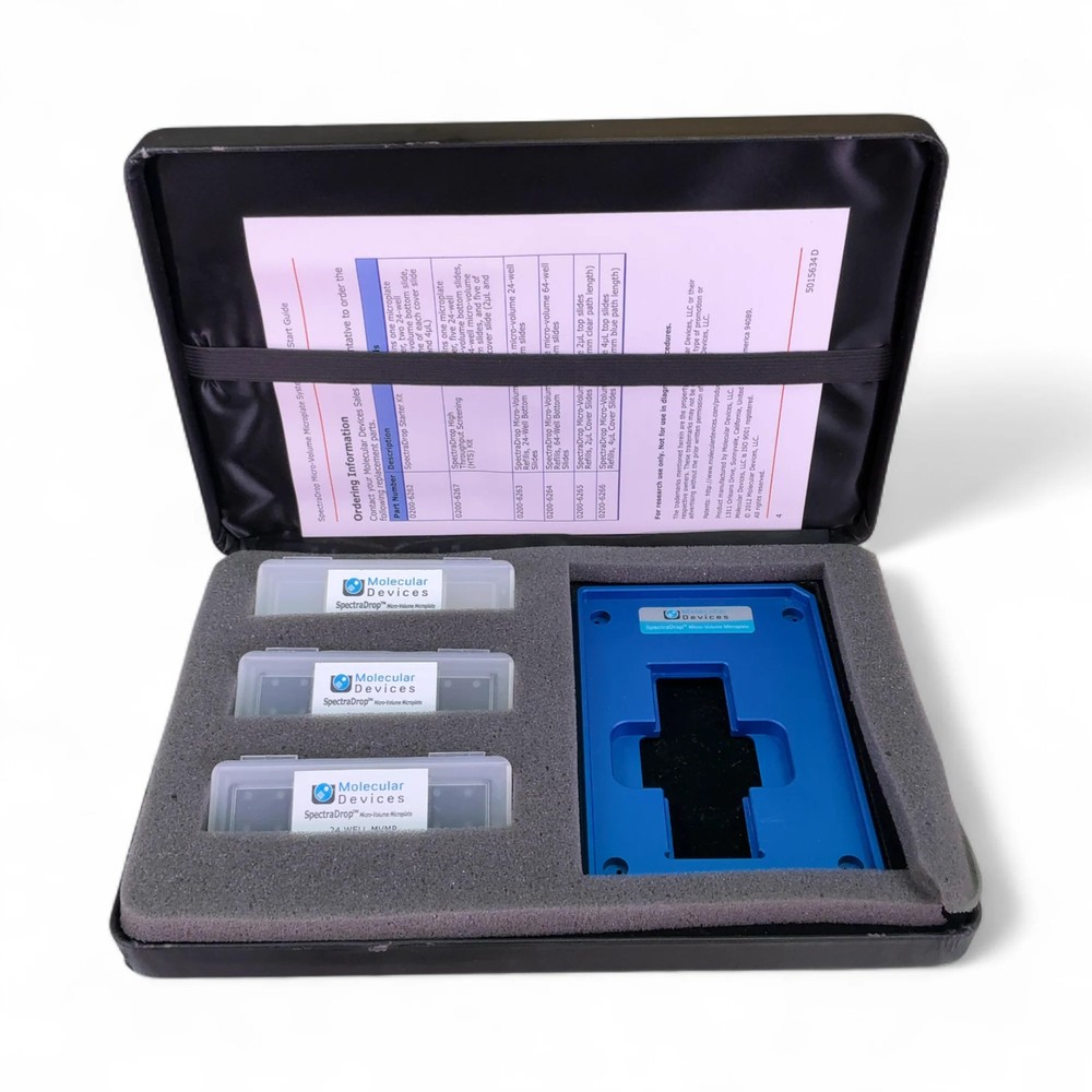 Molecular Devices SpectraDrop Starter Kit 0200-6262 Microplate Adapter & Slides