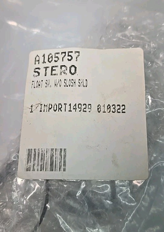 Stero A105757 Dishwasher Low Water Float Switch With Slosh Shield