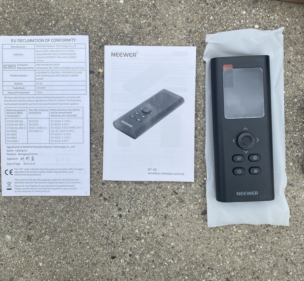 NEEWER Upgraded 2.4G Remote Control for Time Lapse Motorized Camera Slider