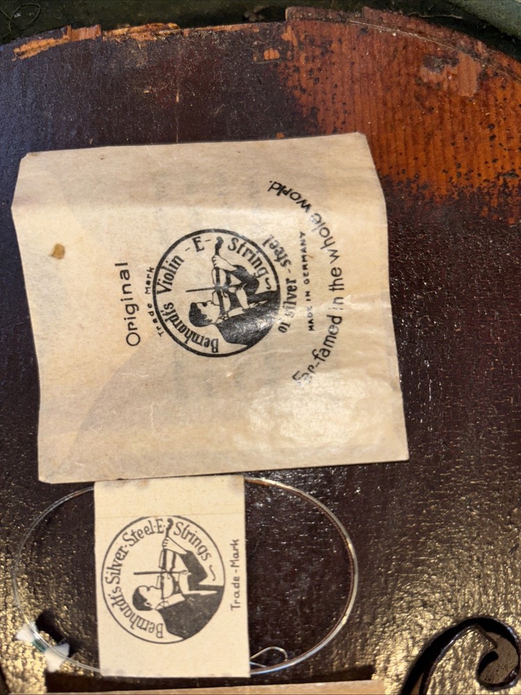 Vintage Violin E String Original Package Empty Eagle Brand D String Envelope