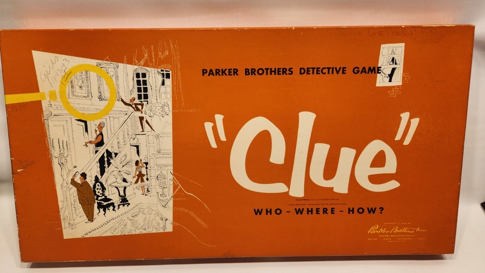 CLUE by Parker Brothers 1956