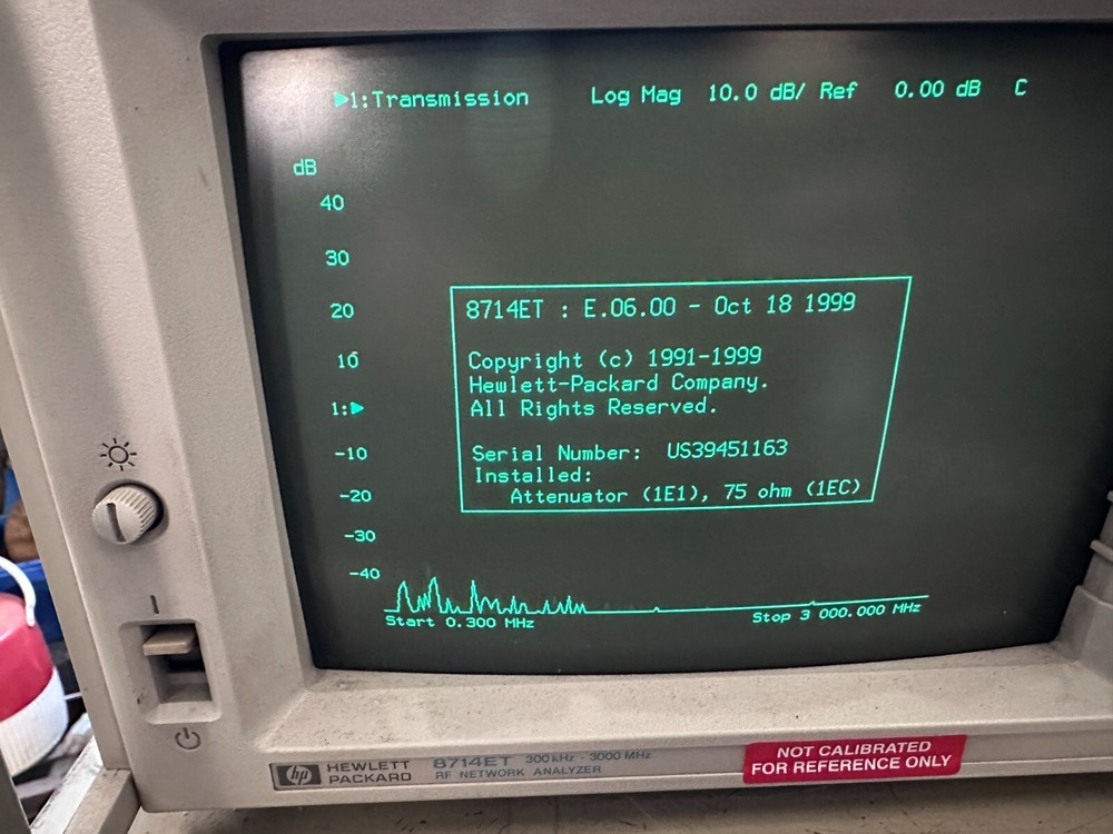 HP 8714ET RF Network Analyzer 300kHz - 3000MHz