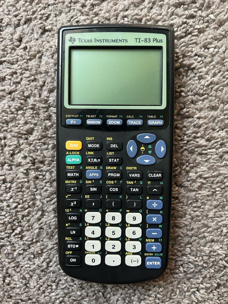 Texas Instruments TI-83 Plus Graphing Calculator Black - Tested