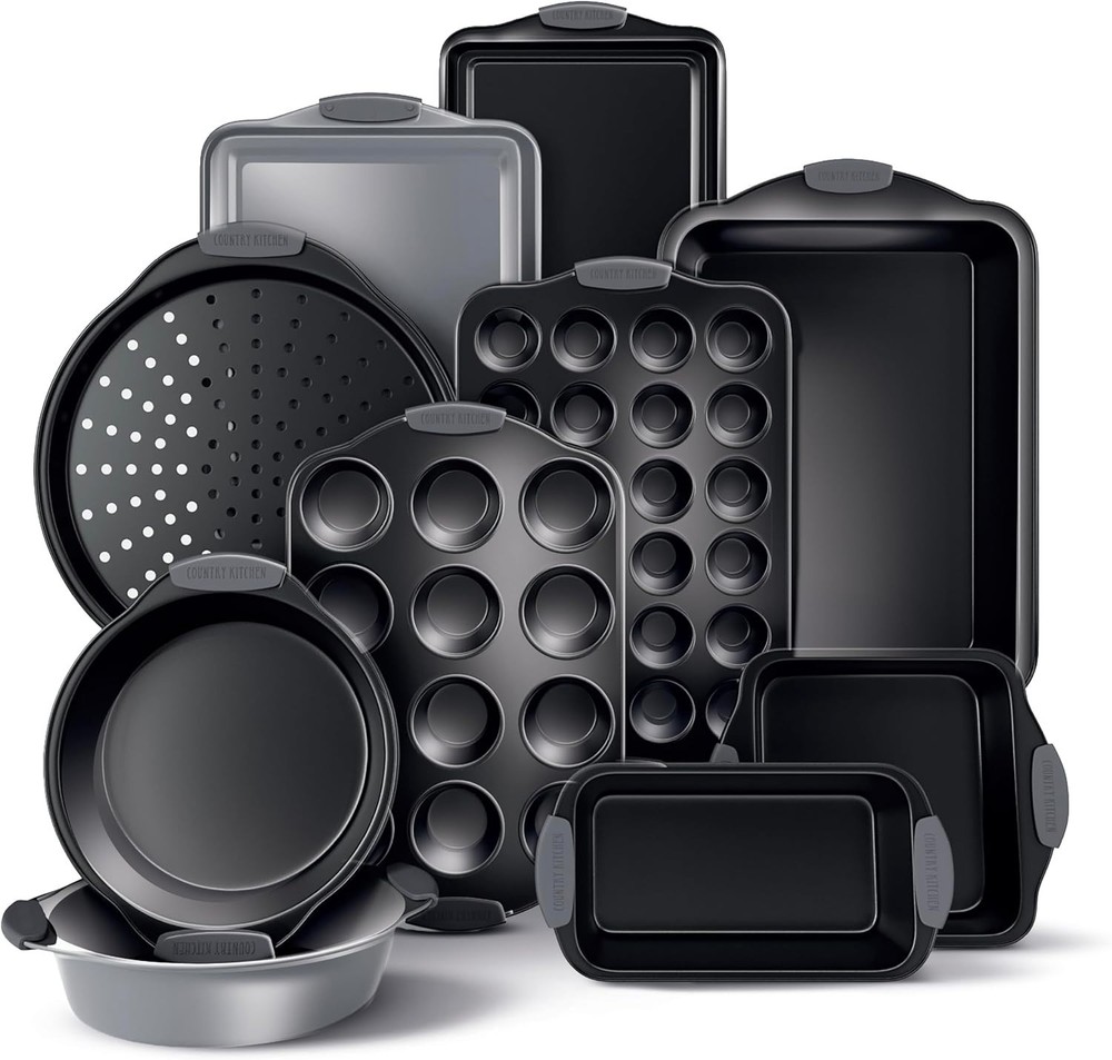 10 Pc Nonstick Stackable Bakeware Set Heavy Duty Baking Pans