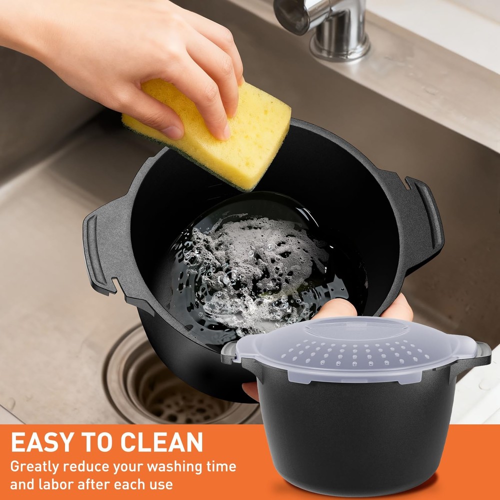 Microwave Cookware Steamer, 2 Quart Microwave Steamer for Vegetables, Microwa...