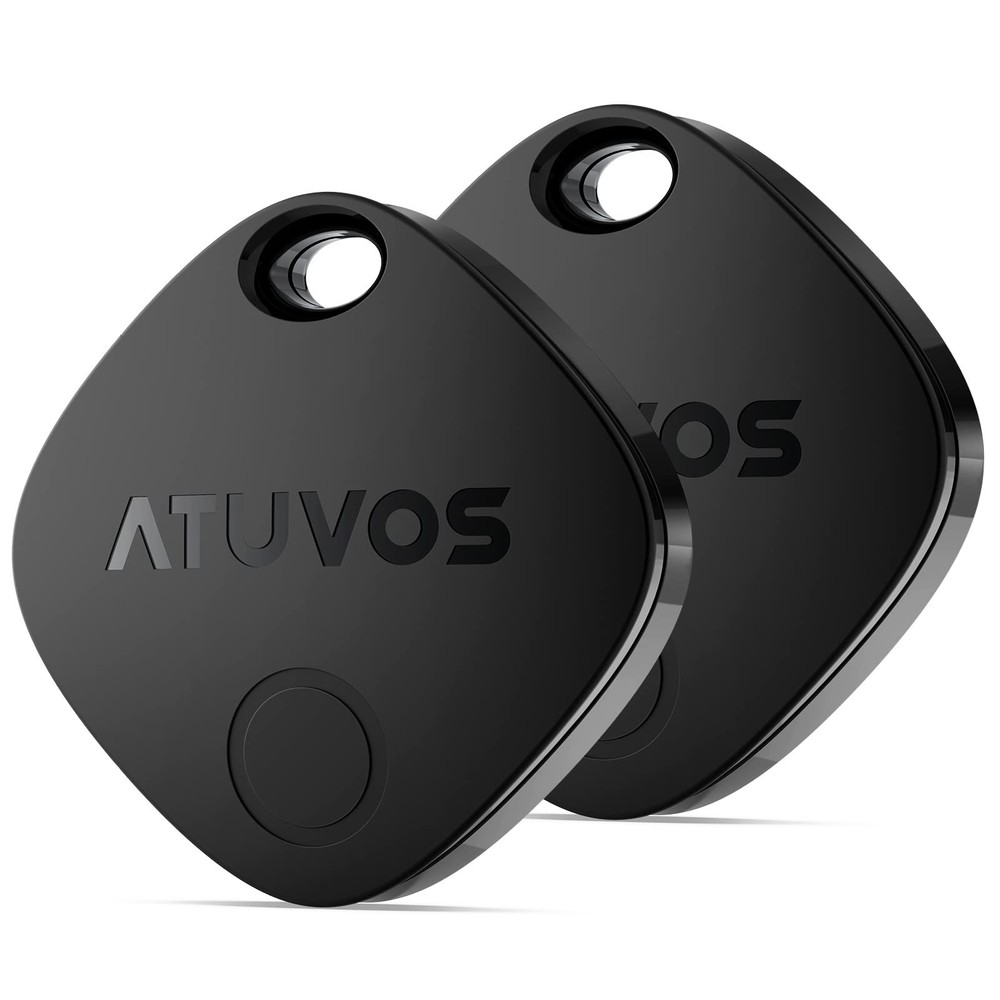 ATUVOS Air Tracker Tags-2 Pack, Bluetooth Luggage Tracker Works with Apple Fi...