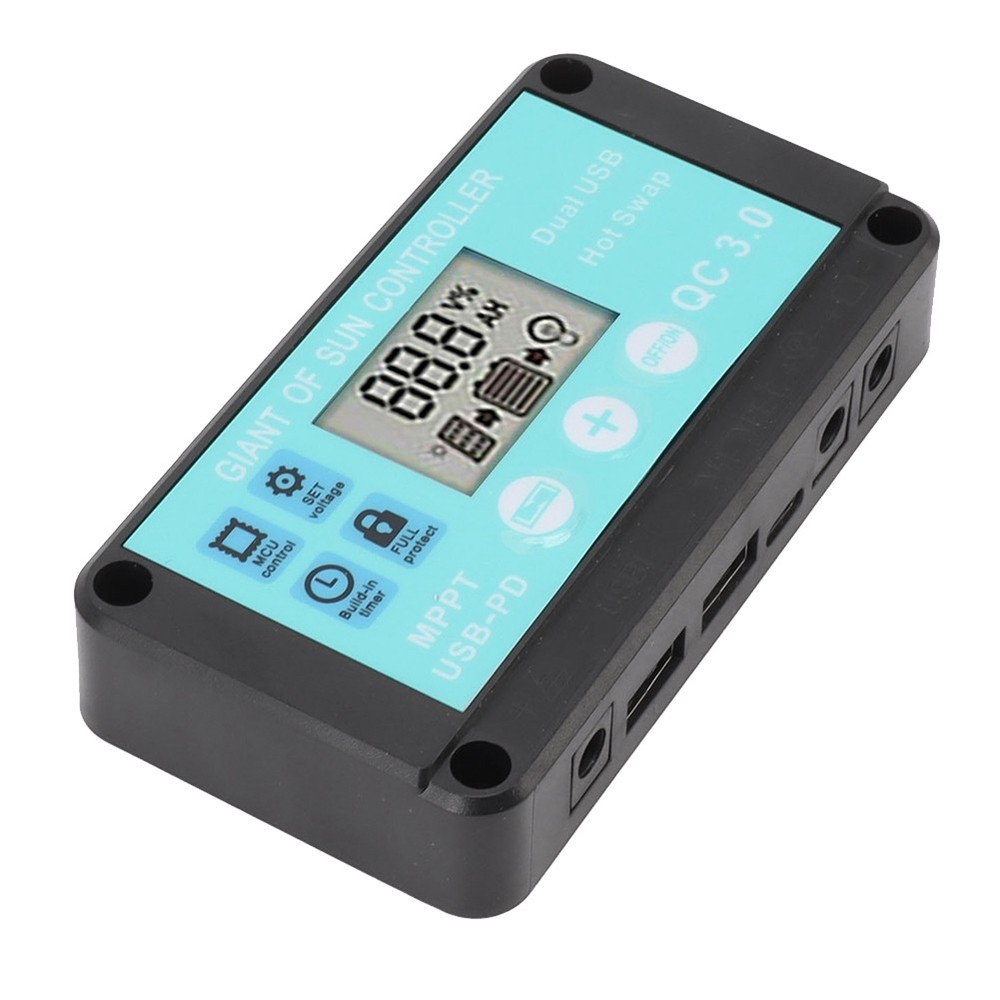 MPPT Solar Charge Controller Multi Protection Solar QC3.0 Controller w/ LCD Image Sc9398