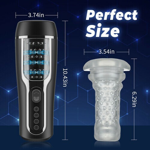 Automatic Male Masturbaters Thrusting Rotating Vibrating Strokers Cup Lubricants