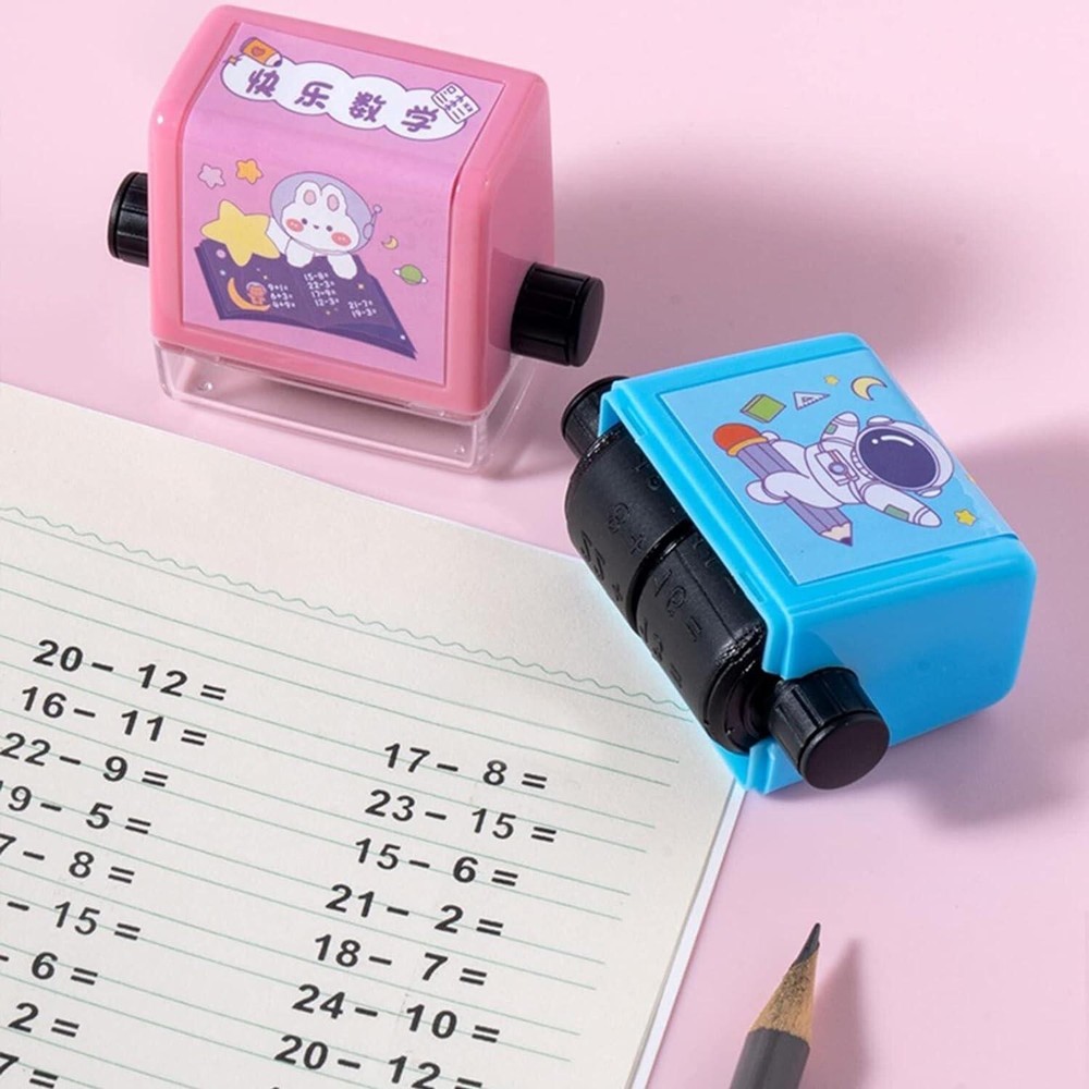 Teaching Stamps for Kids, Multiplication and Division Math Learning Roller Stamp