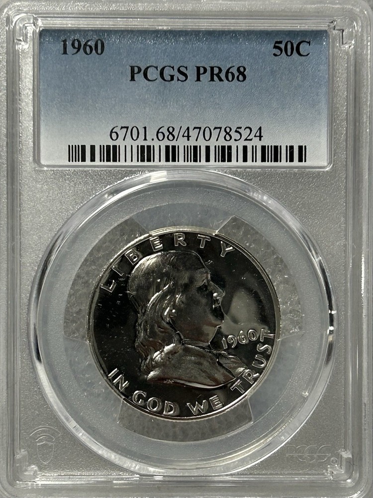 1960 Proof Franklin 50¢ PCGS PR 68