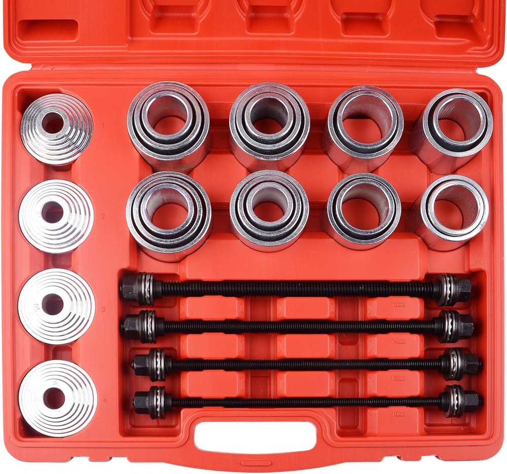 Pull and Press Sleeve Kit with 28 Pcs Universal Remove Bushes Bushing Bearings S
