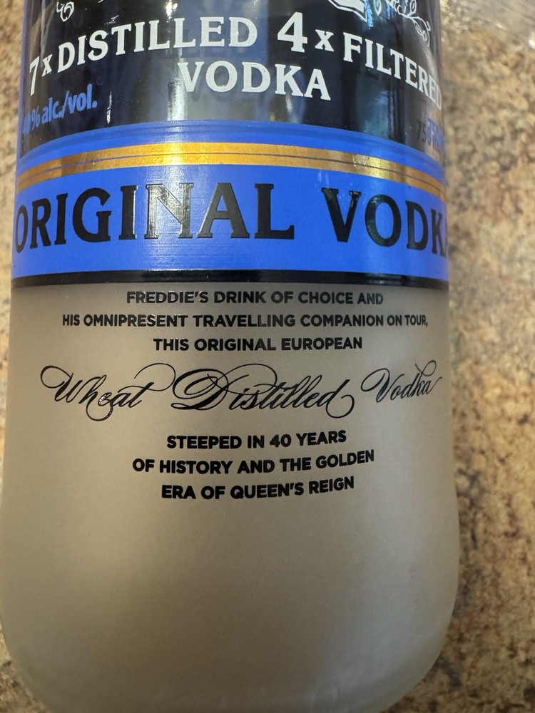 Killer Queen Empty Vodka Bottle