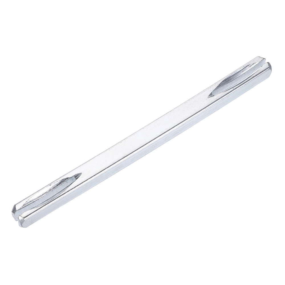 Door Knob Spindle, 120mm Long Door Handle Spindle Replacement, Silver Tone