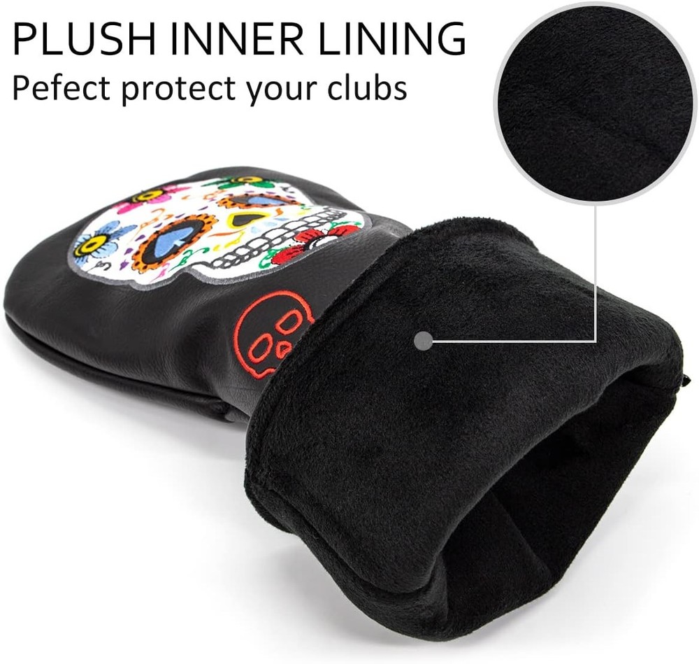 Sugar Skull Golf Driver Headcover