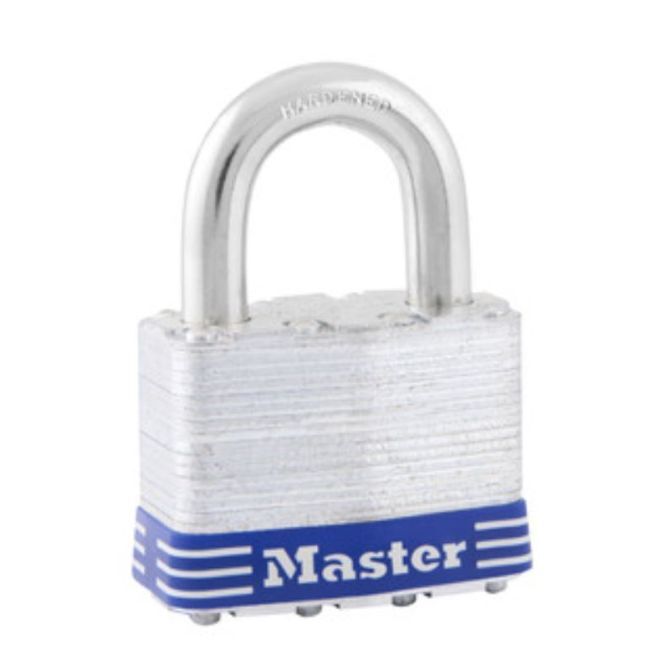 Master Lock Company 5D Maximum Security Keyed Padlock Silver Laminated