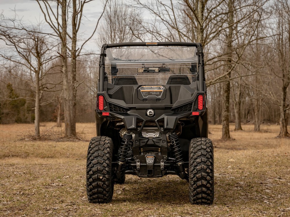 SuperATV Clear Rear Windshield for Can-Am Commander