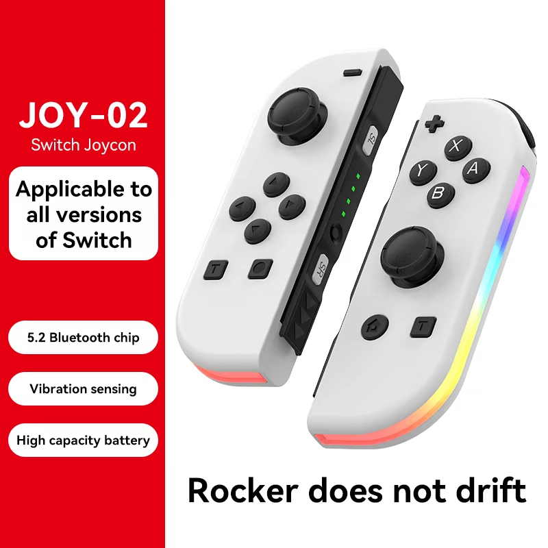 Switch joycon Wireless Controller NS Host Left and Right with RGB Small Handle