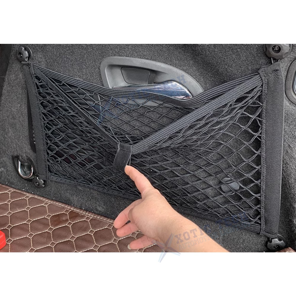2 Pack Mesh Cargo Net Stretchable Elastic Car Storage Organizer Pouch Universal