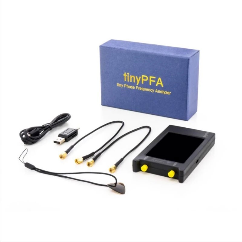 TinyPFA 1MHz-300MHz Phase Frequency Analyzer w/ 4" Touch Screen with RF Cables