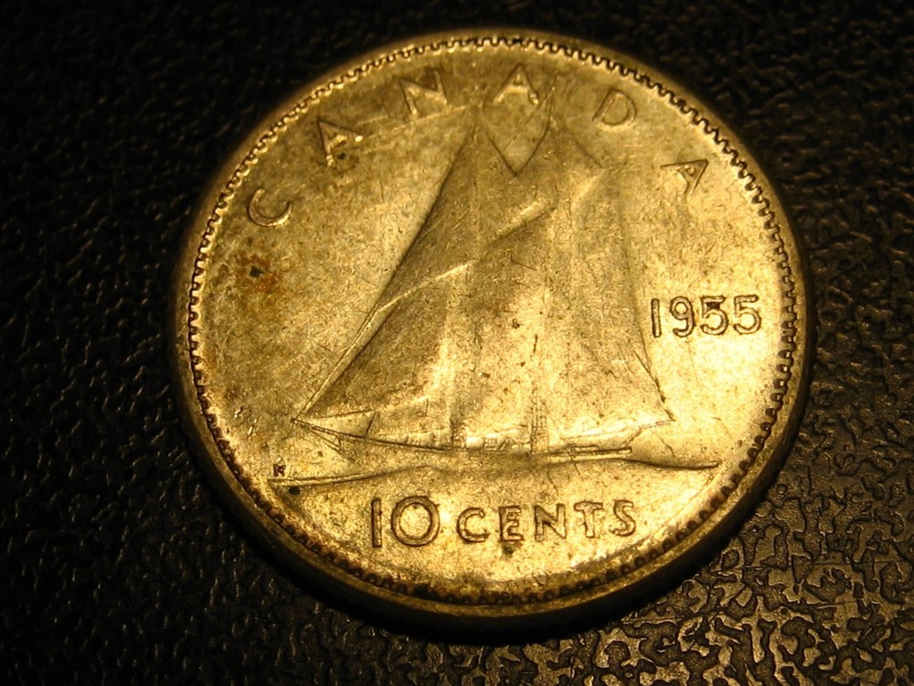 1955 Canadian Dime