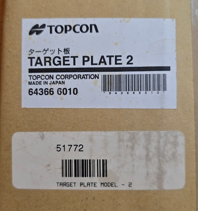 TOPCON Target - Plate Model 2 - 64366 6010 - NEW