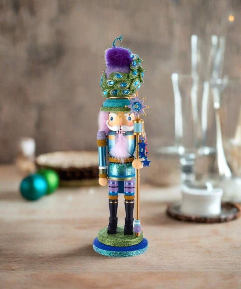 Kurt S. Adler 17.5" Hollywood Nutcrackers™ Peacock Hat Nutcracker