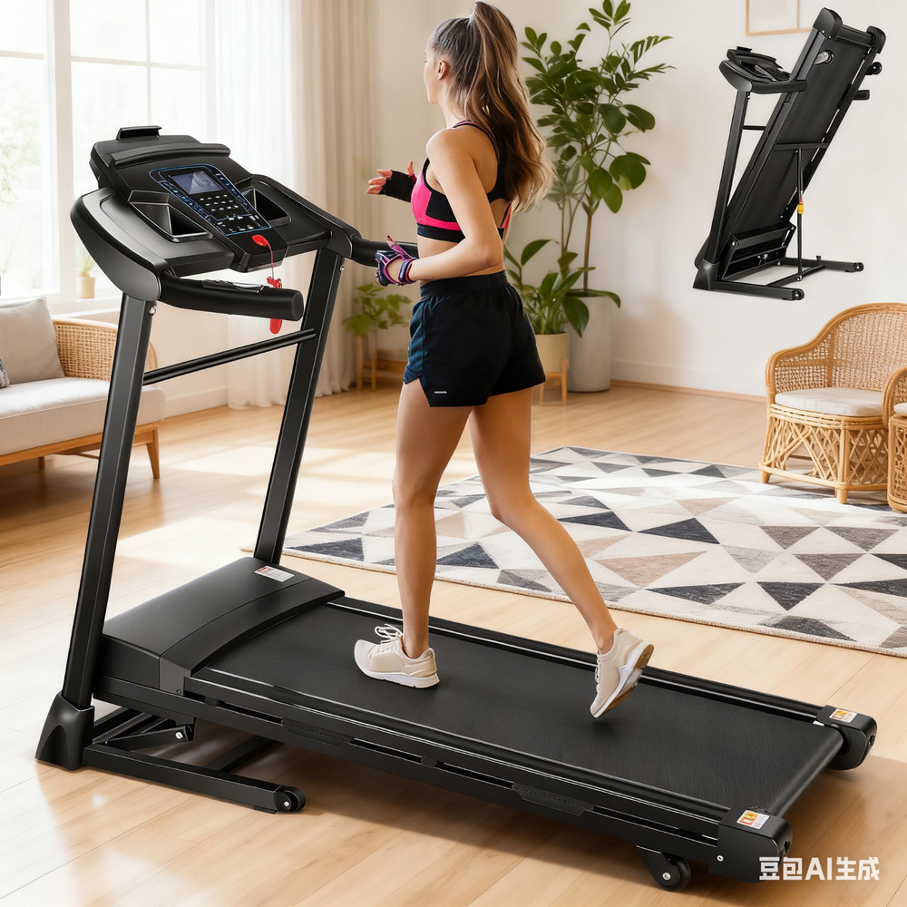 3.25HP Folding Treadmill Electric Treadmill Running Motorized Exercise Machine