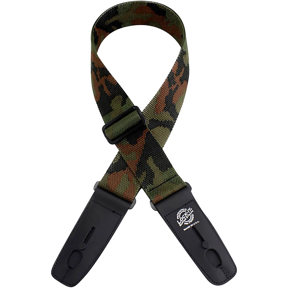 Lock-It Straps 2" Locking Guitar Strap Camo