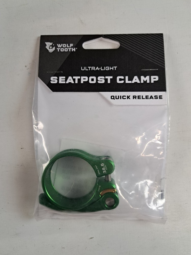 Wolf Tooth QR Quick Release Seatpost Clamp - 38.6mm, Green