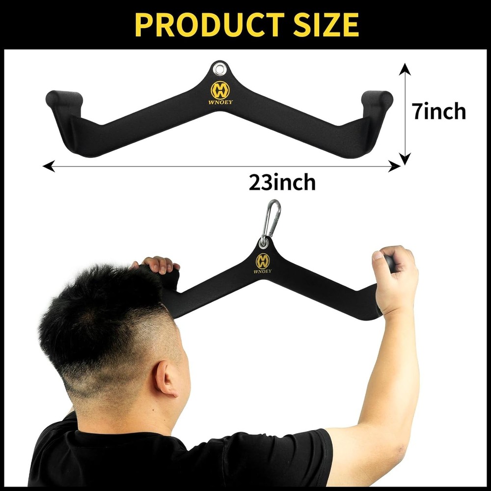 LAT Pulldown Bar Attachment Tricep Back Handle for Cable Machine Home Gym