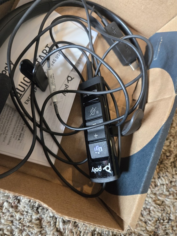 Poly EncorePro 515 Headset - USB-C, Wired, USB-A, on-ear, - 218271-01 Open Box