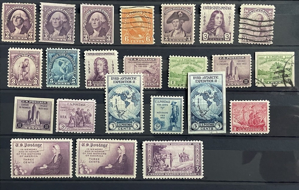 Scott #700’s 3c Purples Set, Most MNH