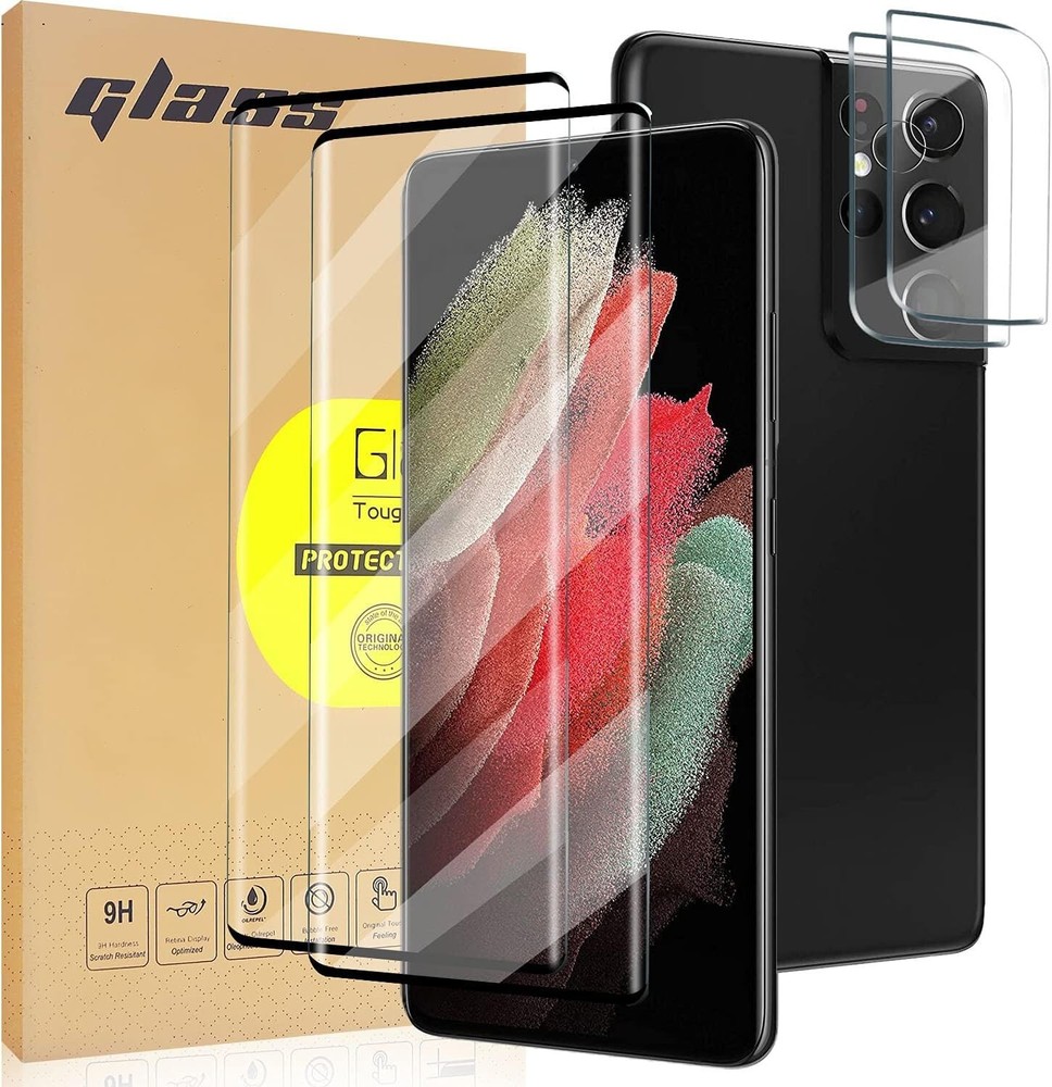 Samsung Galaxy S21 Ultra Screen Protector Tempered Glass HD Clear Full Coverage