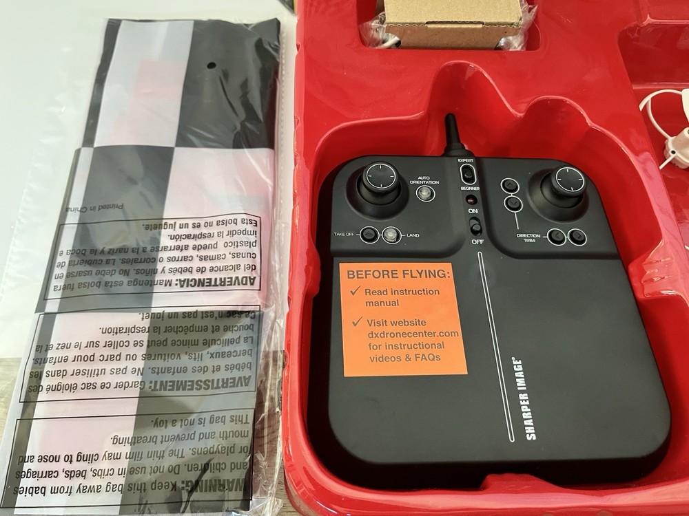 Sharper Image Dual 2 Pack Drones & Flag Racer Drone Set with Remote Control