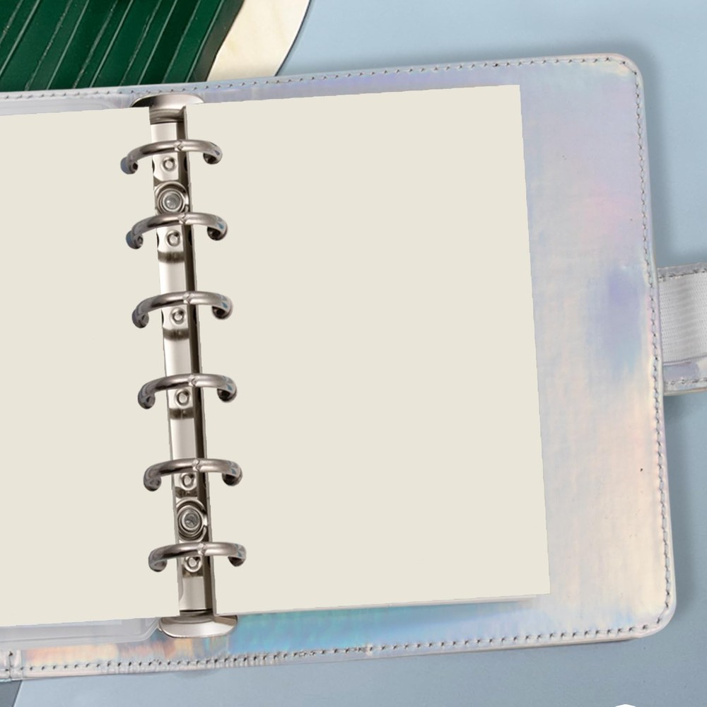 A7 Planner Inserts, Binder Refills for 6 Ring Spiral A7, Plain Blank