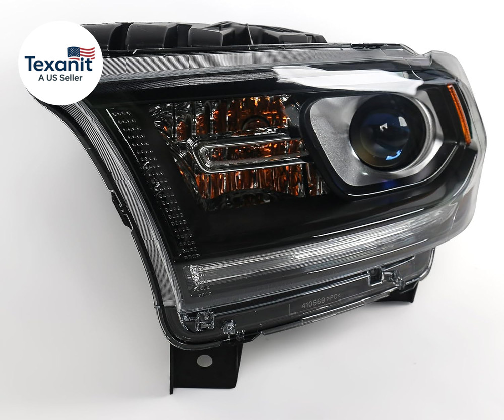 Halogen Headlight Assembly Compatible with Dodge Durango 2014-2020 Replacement B