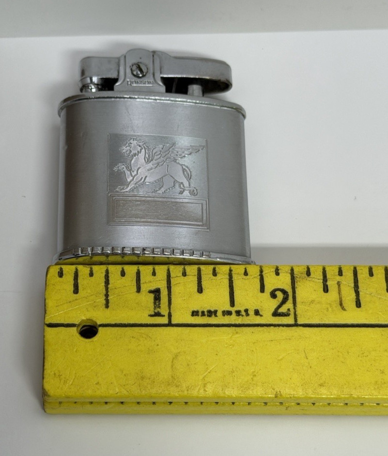 Vintage Chrome 1950s Ronson Triumph Lighter No Monogram