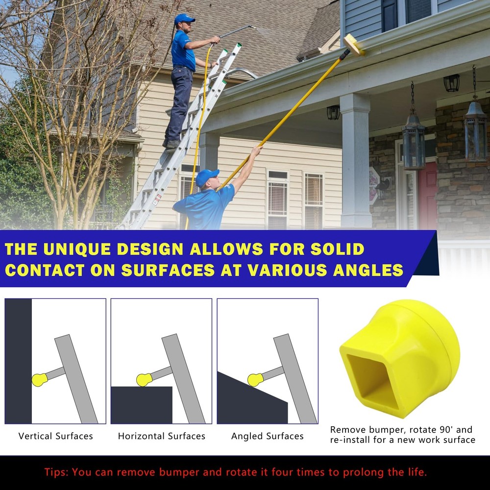 Ladder Stabilizer Bumpers Fit for Werner Extension Stabilizer, Yellow