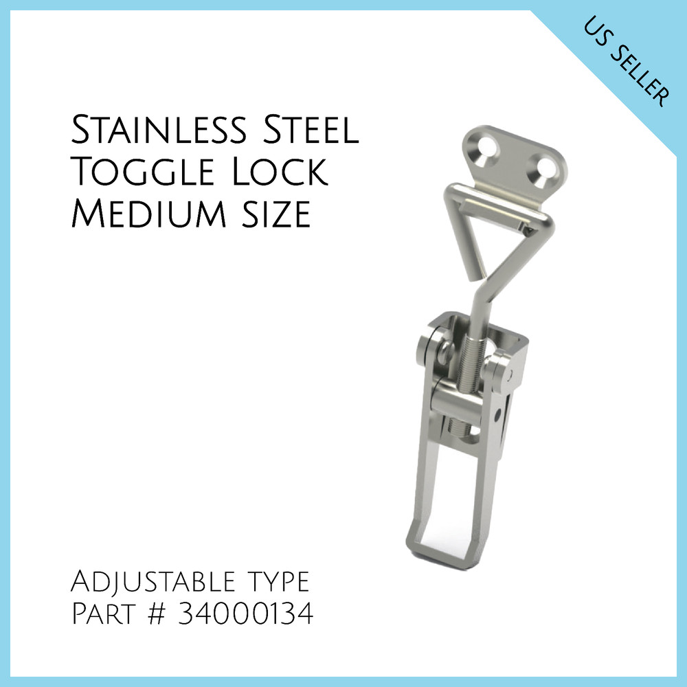 Stainless Steel Medium Draw Toggle Latch Catch For Boxes Chest Hardware 34000134
