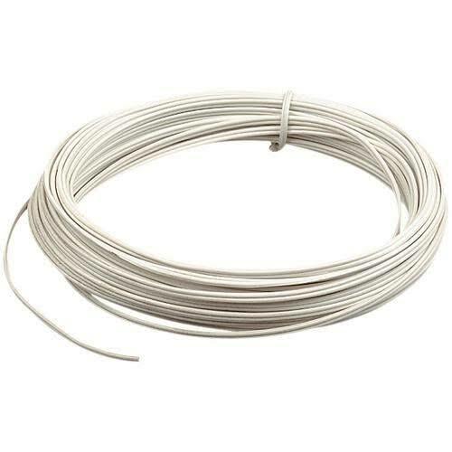 Electrical Cable Wire LED Extension Solid 22/2 AWG 2 Conductor White CM/CL2 UL